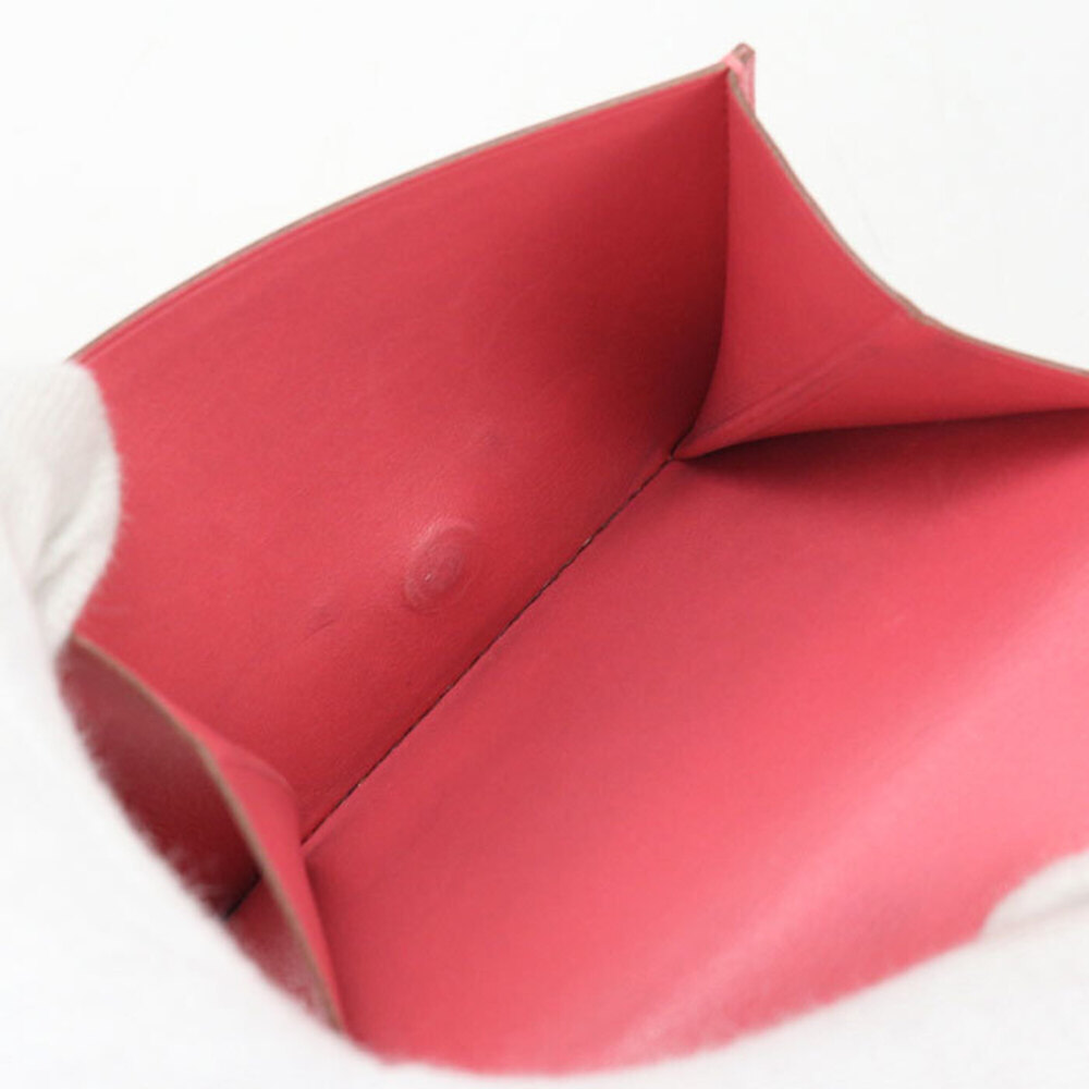 HERMES Bearn Recto Verso Bi-fold Wallet, □R stamp, Women's, Pink - Picture 6 of 12